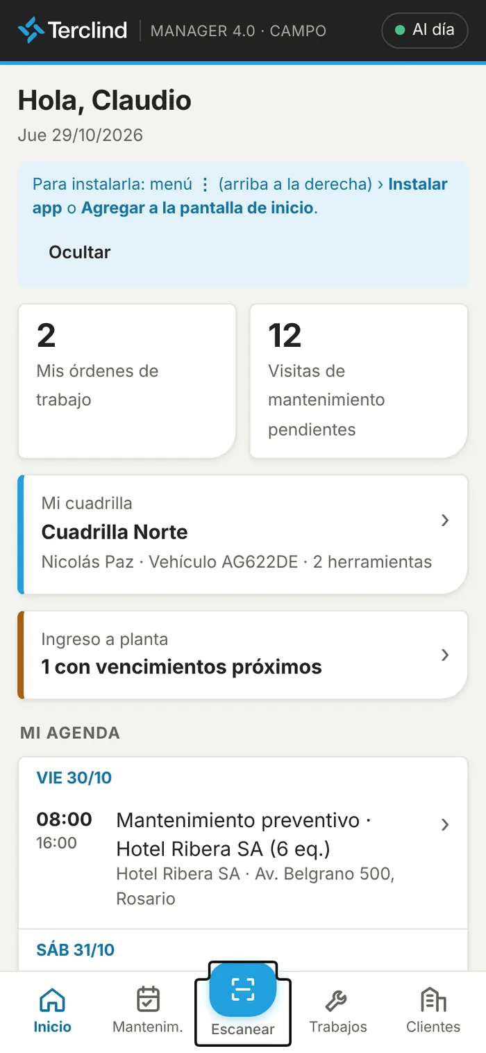 Envíos pendientes.
